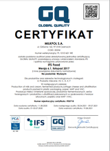 CERTYFIKAT IFS Food